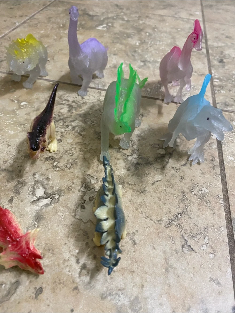 Colorful Dinosaur World Flexible Race Track 75 Piece Playset Cars Incomplete